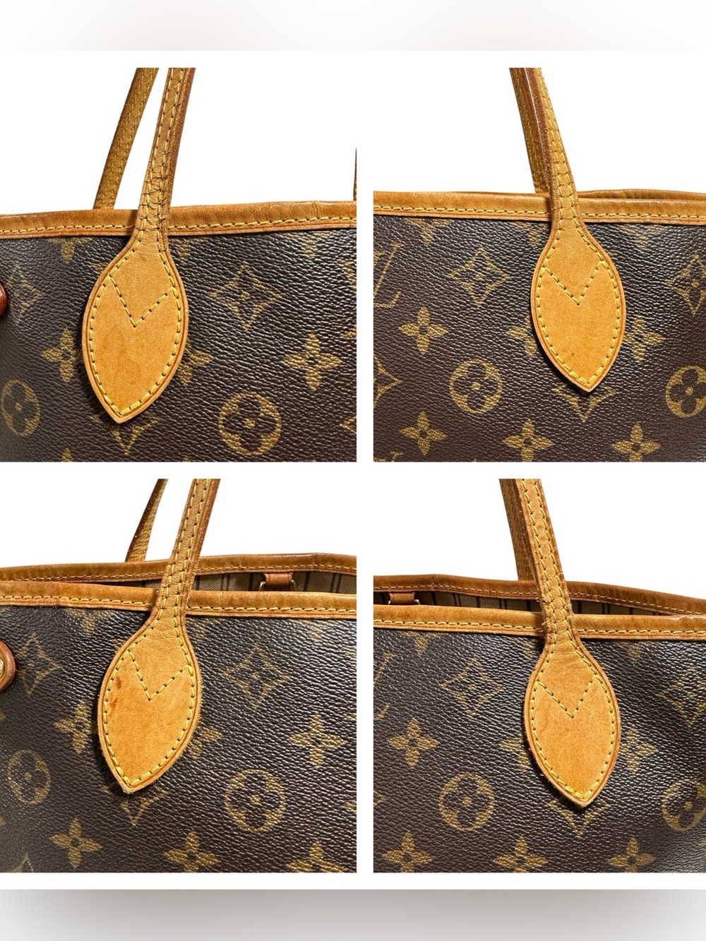 Louis Vuitton Monogram & Vachetta Leather Neverfull PM Tote - Picture 13 of 16